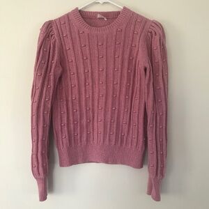 🍂3/30$!! Reimagined by J Crew Cotton Puff Sleeve Sweater